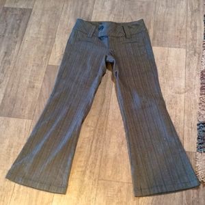 Womens Career pants gray striped cute butt fit sz 5 SPACEGIRLS b26